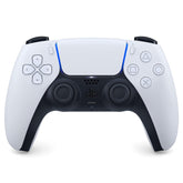 PlayStation 5 DualSense White front view with ergonomic grip and clean finish.