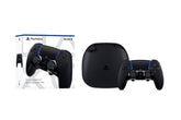 PlayStation DualSense Edge Midnight Black front view showing ergonomic grip for extended sessions