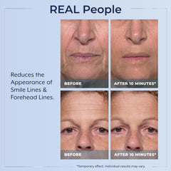 Plexaderm serum drying to a ten-minute finish on clean skin.