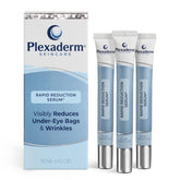 Plexaderm Rapid Reduction Eye Serum bottle and packaging ready for at-home lifting