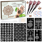 PllusJoys brown tattoo cones for natural, long-lasting body art