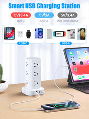 Pluackg USB ports with smart charging for fast device power