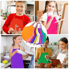 PLULON colorfully designed kids apron encourages creative expression during activities