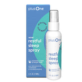 PlusOne Blissful Sleep Spray bottle with calming magnesium blend for nighttime relaxation.