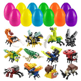 POATROZON Easter egg with building blocks for creative play during egg hunts