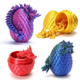 Podafu dragon egg openable with crystal dragon inside, ideal for desk decor and stress relief.