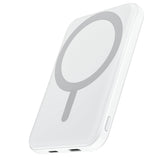 Podoru MagSafe battery pack for iPhone with magnetic attachment enabling convenient wireless charging on the go.