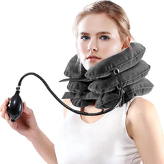 Pogcay neck stretcher worn on the neck for adjustable comfort.