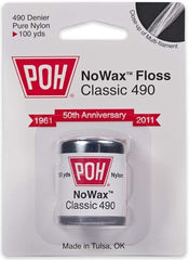 POH Dental Floss Unwaxed close-up, nylon strands glide between teeth for precise cleaning.