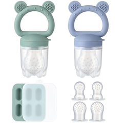 POIKSHARK 2-pack baby fruit feeder for safe self-feeding and teething relief