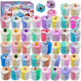 pokujyrt Butter Slime Kit colors display for creative play and sensory exploration