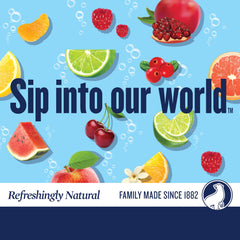 Polar Seltzer Cranberry Clementine label highlighting 1882 family heritage.