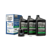 Polaris PS4 oil change kit packaging for easy maintenance on RZR models