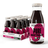 Pomona Organic Beet Juice bottle 8.4 oz, ideal for on-the-go refreshment.