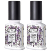 Poo-Pourri Lavender Vanilla bottle offering an odor barrier before use.