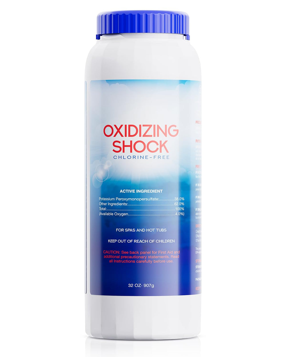 POOLHOUR 32oz chlorine-free oxidizing shock bottle for easy spa maintenance