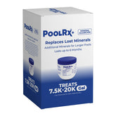 Pool RX+ Booster Blue bottle demonstrates extended algae control for clear pool water.