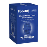 PoolRx Pool Unit 101001 blue treats packaging shows long-lasting algae control.