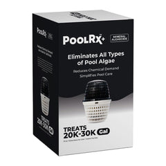 PoolRX+ pool unit setup showing easy installation for 20k-30k gallon pools