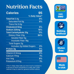 Poop Like A Champion serving scoop shows fiber potential per serving.