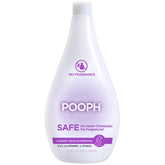 POOPH Laundry bottle front view showing fragrance-free odor elimination for fabrics.