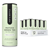 Pop & Bottle matcha reishi oat milk latte can with clean ingredients