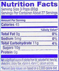 Pop Ice strawberry flavor popsicle close-up for refreshing fruity bite.