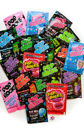 Pop Rocks Ultimate Assortment pack front view showing nine flavors for playful snacking.