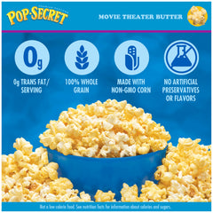 Pop Secret Classic Theater Butter aroma boosts movie night vibes.