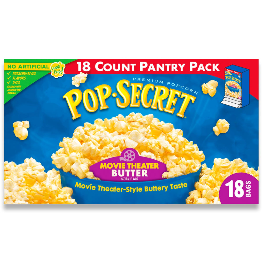 Pop Secret Movie Theater Butter bag front view for cozy movie nights.