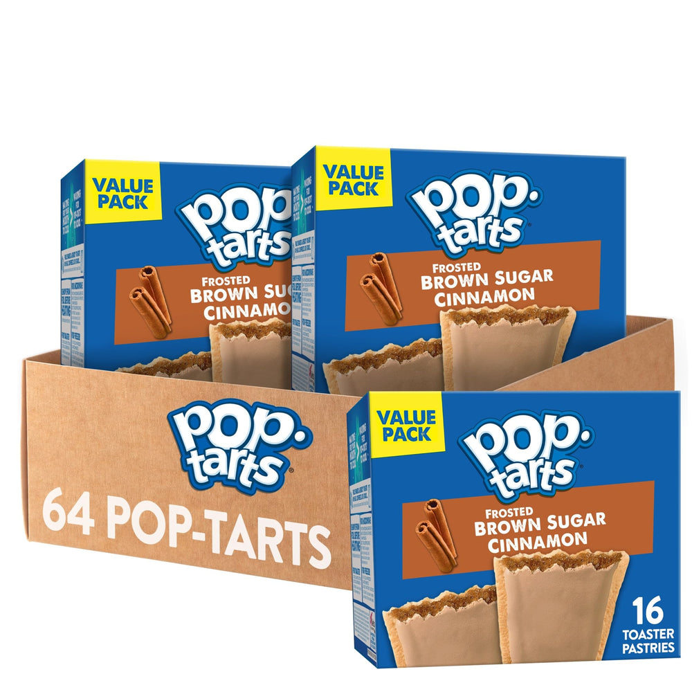 Pop-Tarts Frosted Brown Sugar Cinnamon box on counter for quick breakfast