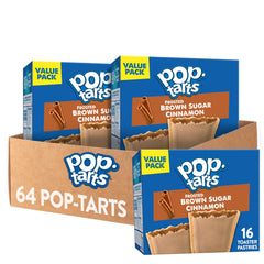 Pop-Tarts Frosted Brown Sugar Cinnamon box on counter for quick breakfast