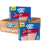 Pop-Tarts Frosted Cherry packshot showing two box value for family breakfasts