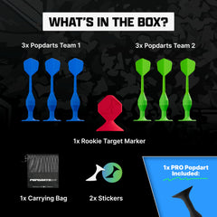 Popdarts Pro Popdart included for immediate skill testing and progression.