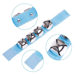 POPLAY nylon strap with touch fastener keeps bells secure.