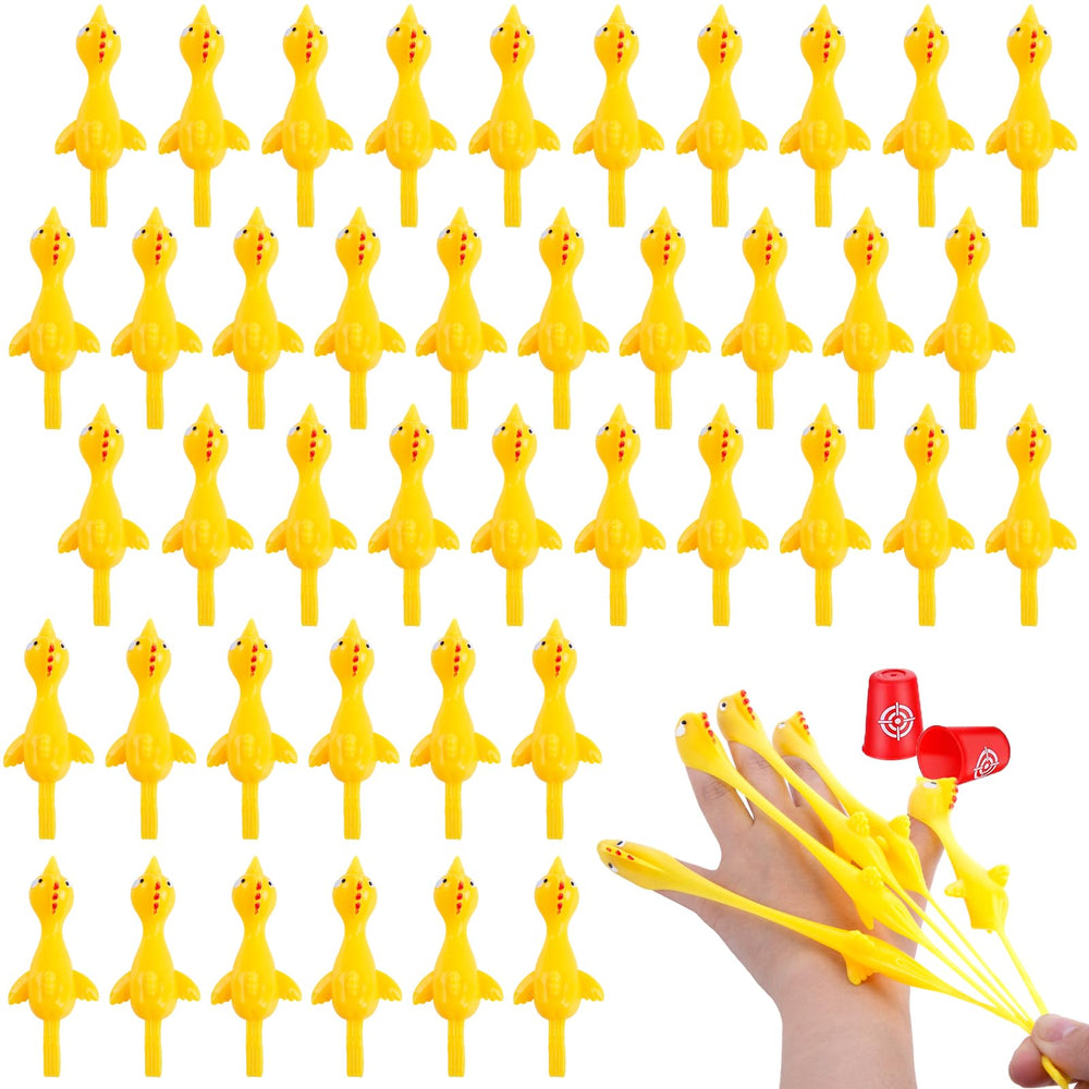 POPLAY slingshot chickens bulk pack for party games and group rewards.