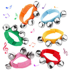 POPLAY wrist bells in bright multicolor for engaging rhythm play.