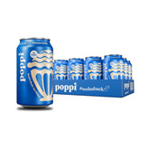Poppi Cream Soda 12oz can shines with sparkling aroma and bold flavor, ideal as a refreshing treat.