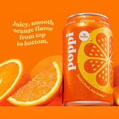 Poppi orange soda 12-pack box ready for gatherings