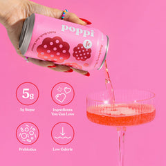 Poppi pack-of-12 can collection emphasizes value and consistent refreshment.