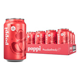 Poppi Shirley Temple front can showing label and bright cherry appeal
