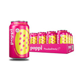 Poppi Strawberry Lemon bottle, refreshing prebiotic soda for everyday hydration.