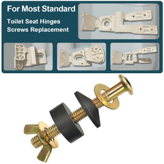 POQOD cone-shaped rubber washers ensure seat stability and wobble resistance.