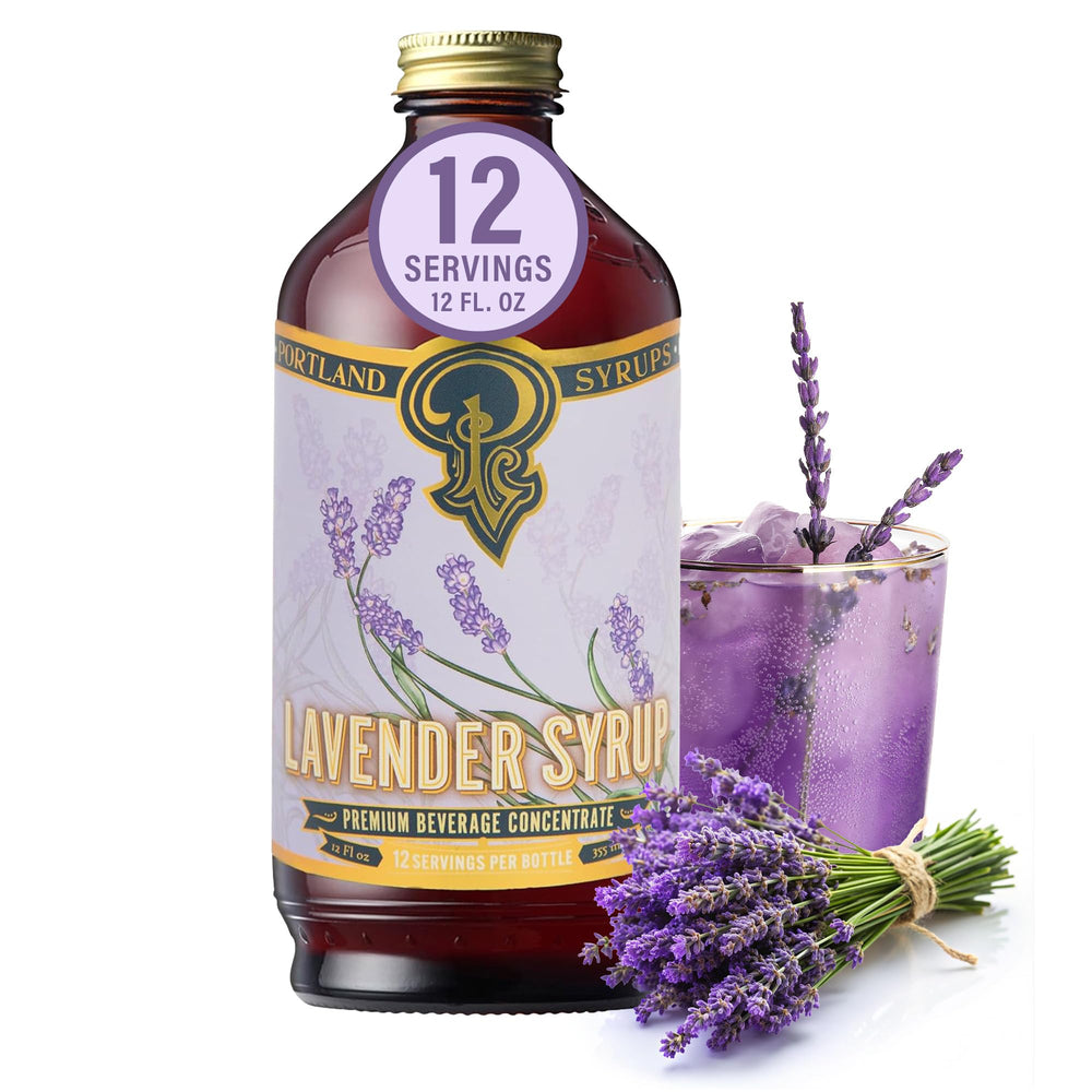Portland Syrups Lavender Syrup bottle for elevated cocktails and beverages.