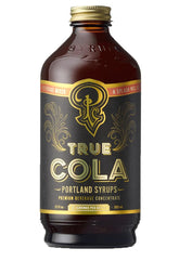 Portland Syrups True Cola bottle front showing real kola nut and whole spices