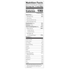 Post Raisin Bran cereal close-up of crunchy wheat flakes.