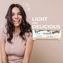 Power Crunch bar wrap highlights portable, fresh taste for on-the-go.