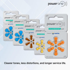 Power One P13 battery with film seal to prevent drying.