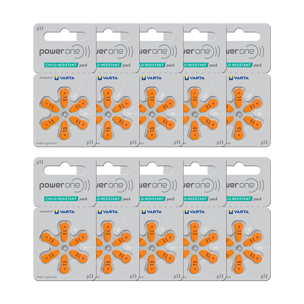Power One P13 battery with extra-long tabs for easy replacement.