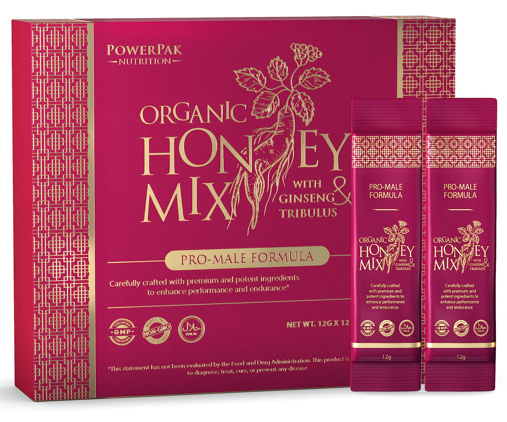 PowerPak honey mix packets for naturally sweet energy on the go